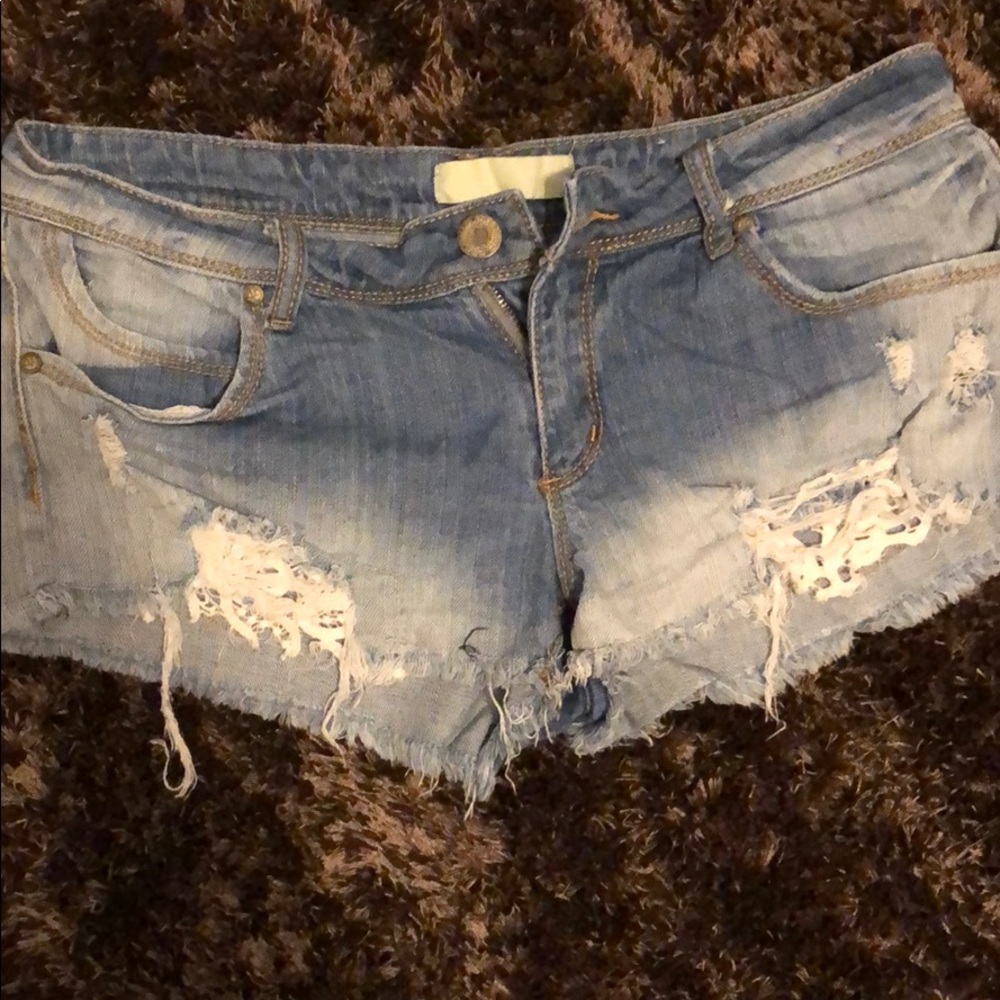 Cut off Lacey shorts